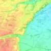 Topografische Karte Fonsorbes, Reliefkarte, Höhenkarte