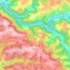 Topografische Karte Montclar, Reliefkarte, Höhenkarte