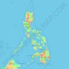 Topografische Karte Philippines, Höhe, Relief