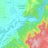 Topografische Karte Rochegude, Reliefkarte, Höhenkarte