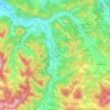 Topografische Karte Dun, Reliefkarte, Höhenkarte