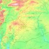 Topografische Karte Gaziantep, Höhe, Relief