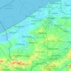 Topografische Karte Flandre-Occidentale, Höhe, Relief