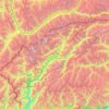 Topografische Karte Upper Chitral District, Höhe, Relief
