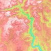 Topografische Karte Ost-Agder, Höhe, Relief