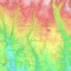 Topografische Karte Roverè Veronese, Reliefkarte, Höhenkarte