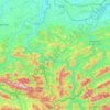 Topografische Karte Steyr-Land, Höhe, Relief