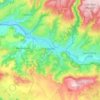 Topografische Karte Espalion, Reliefkarte, Höhenkarte