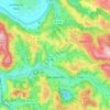 Topografische Karte Decazeville, Reliefkarte, Höhenkarte