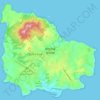 Topografische Karte Norfolkinsel, Höhe, Relief