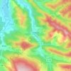 Topografische Karte Villefort, Reliefkarte, Höhenkarte