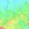 Topografische Karte Komitat Komorn-Gran, Höhe, Relief