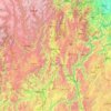 Topografische Karte 凉山彝族自治州, Höhe, Relief