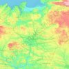 Topografische Karte Ille-et-Vilaine, Höhe, Relief