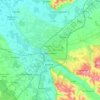Topografische Karte Montauban, Reliefkarte, Höhenkarte