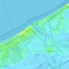 Topografische Karte Nieuwpoort, Höhe, Relief